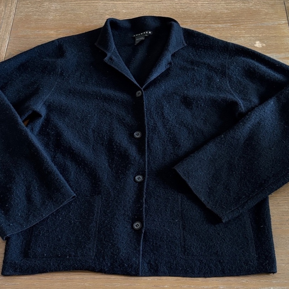 SPANNER Women's Dark Cardigan wool Sweater